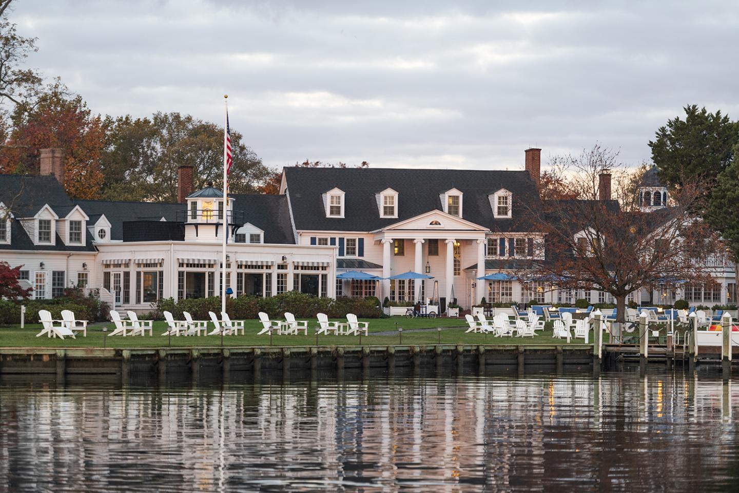 Waterfront view of Inn at Perry Cabin